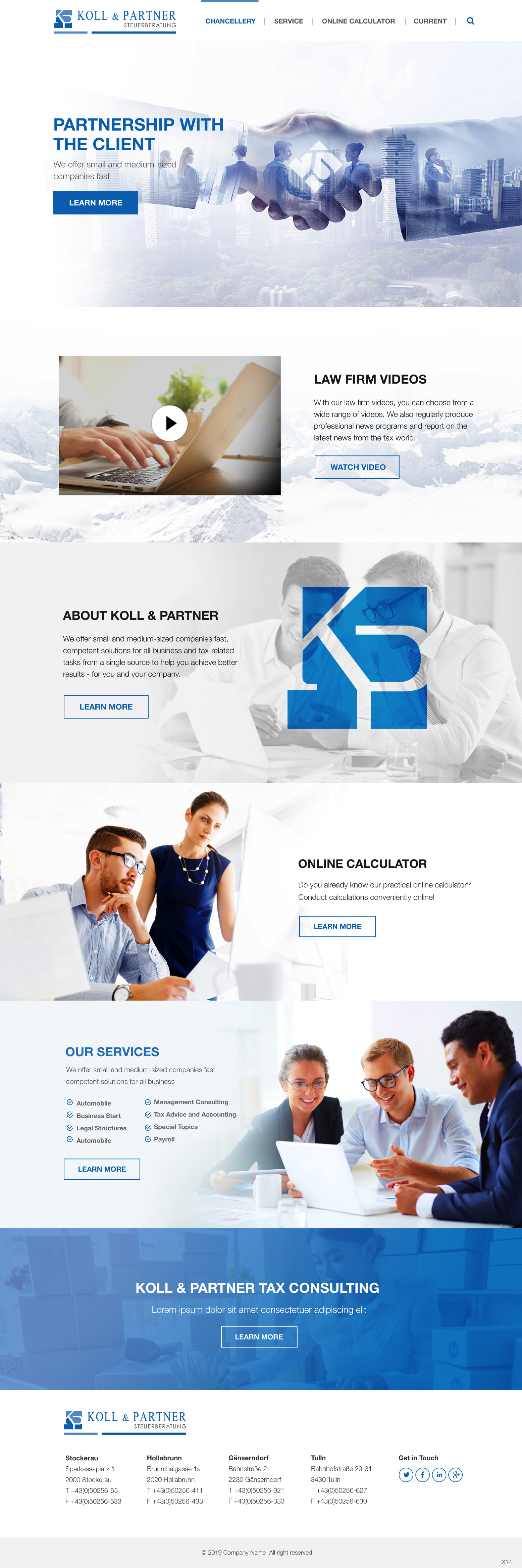 Web Design by pb for KOLL & PARTNER  | Design #23060333