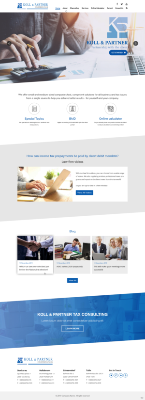 Web Design by pb for KOLL & PARTNER  | Design: #23071883