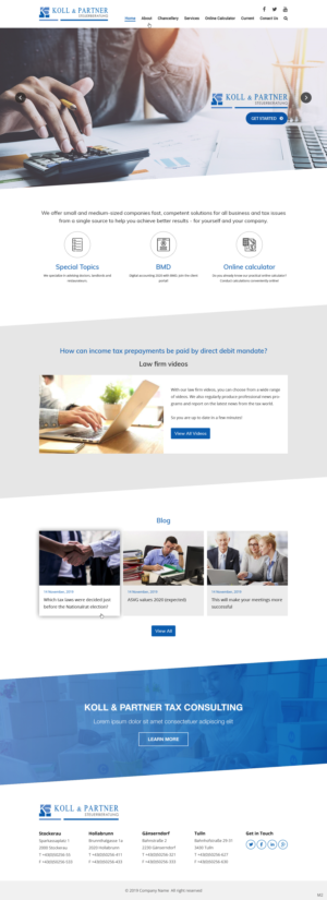 Web Design by pb for KOLL & PARTNER  | Design: #23071884