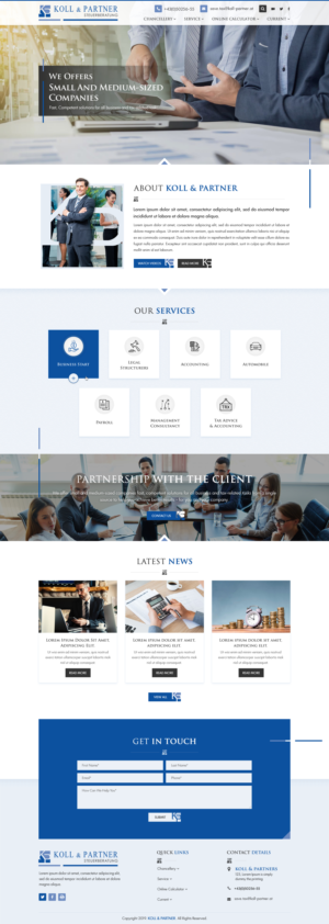 Web Design by Sbss for KOLL & PARTNER  | Design: #23059275