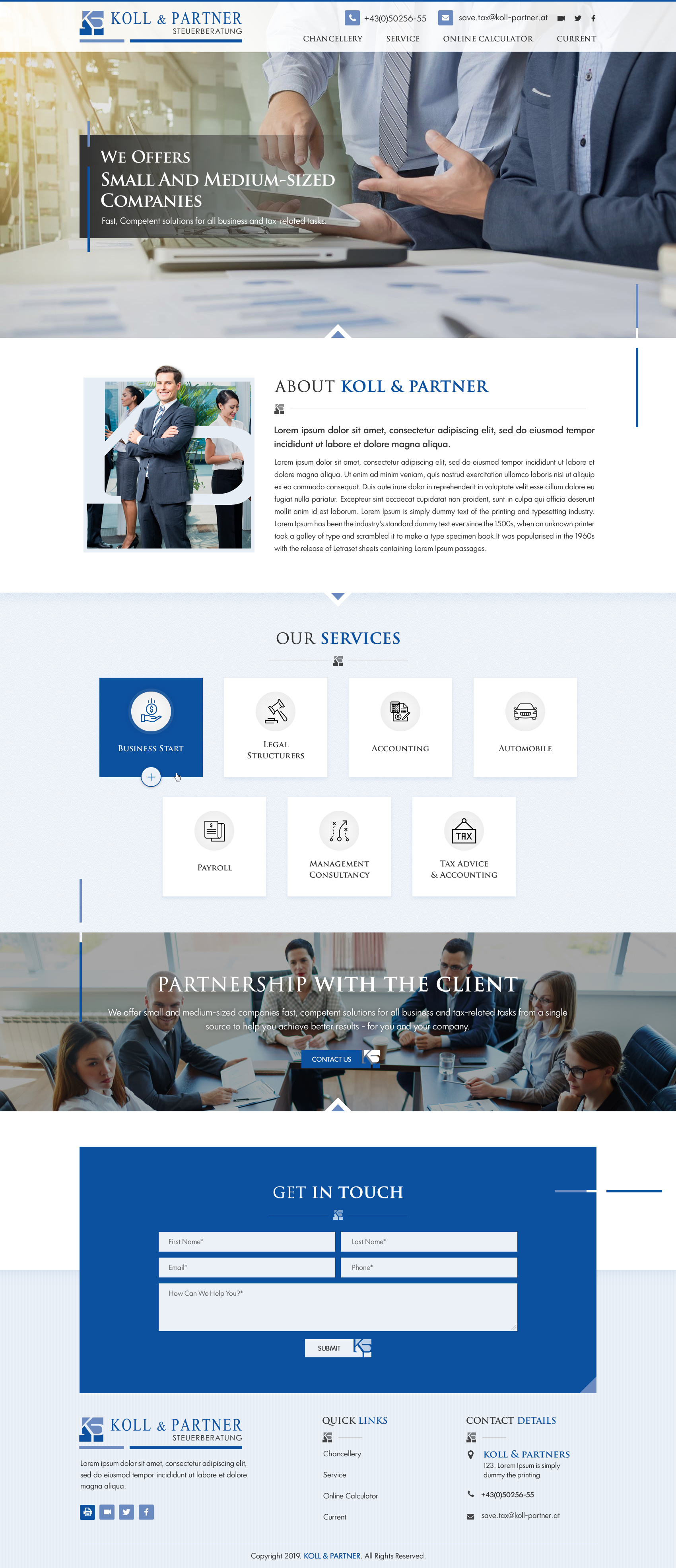 Web Design by Sbss for KOLL & PARTNER  | Design #23077090