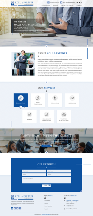 webdesgin koll-partner.at | Web Design by Sbss