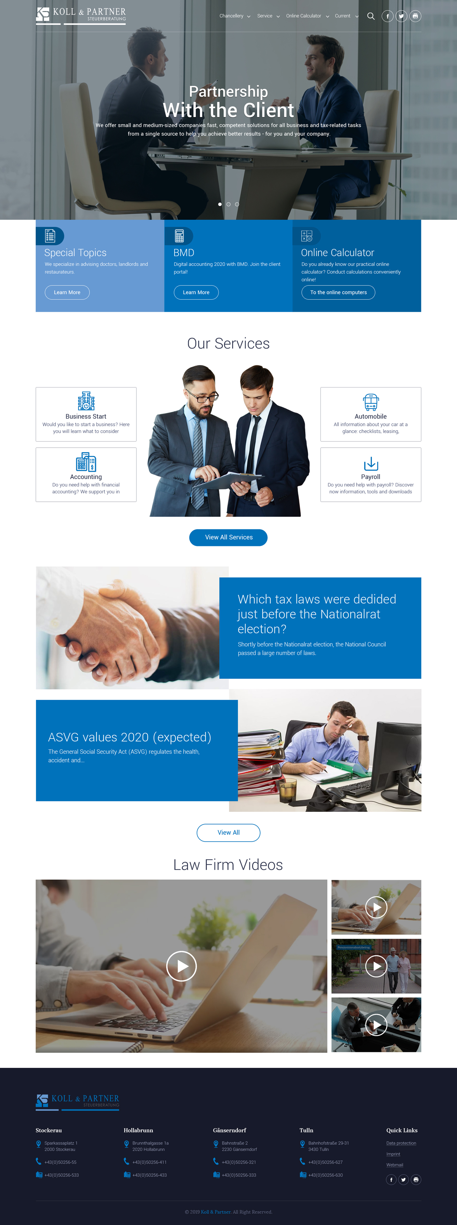 Web Design by sai.designer87 for KOLL & PARTNER  | Design #23044178