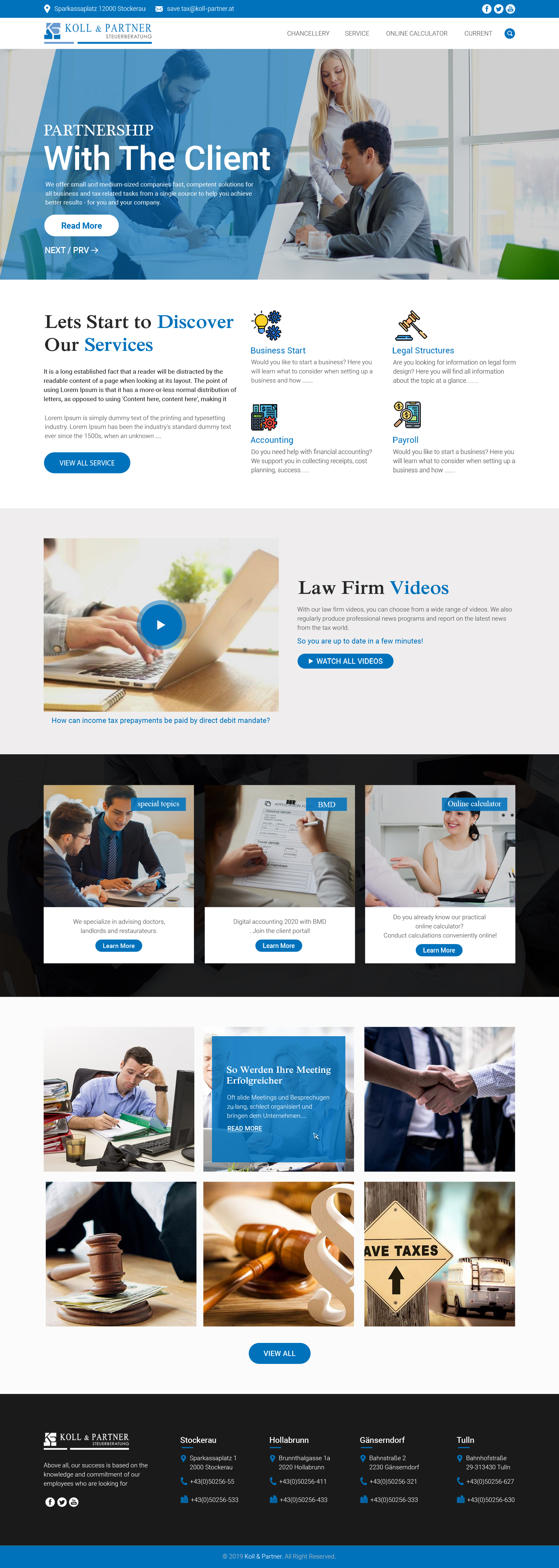 Web Design by sai.designer87 for KOLL & PARTNER  | Design #23051466