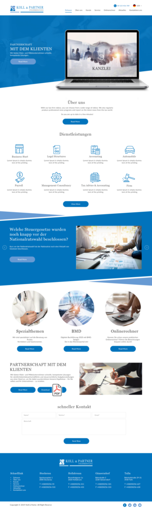 Web Design by bdesigner9 for KOLL & PARTNER  | Design: #23071794