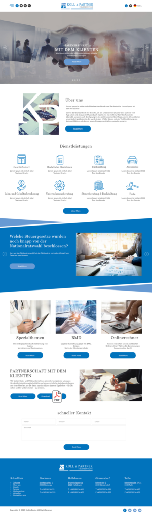 Web Design by bdesigner9 for KOLL & PARTNER  | Design: #23079552