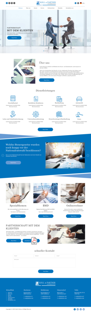 Web Design by bdesigner9 for KOLL & PARTNER  | Design: #23079554