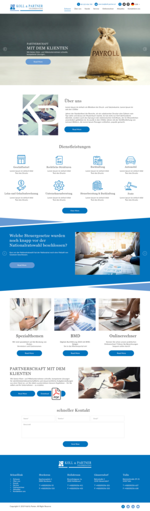 Web Design by bdesigner9 for KOLL & PARTNER  | Design: #23079555