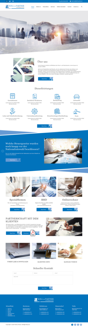 Web Design by bdesigner9 for KOLL & PARTNER  | Design: #23101314