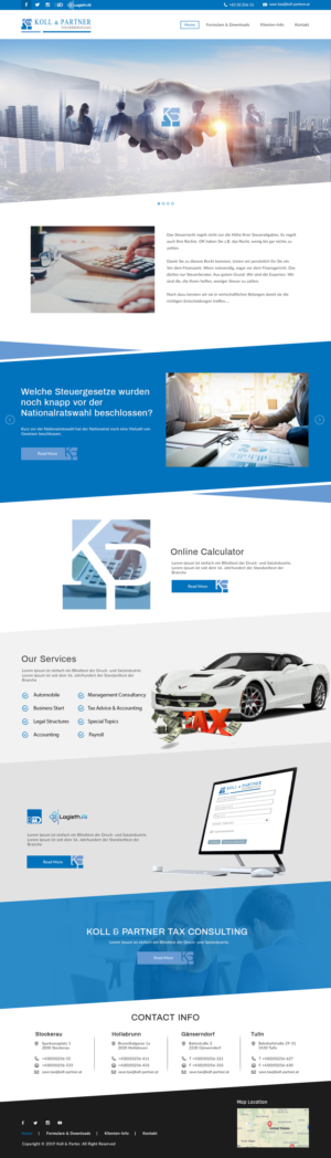 Web Design by bdesigner9 for KOLL & PARTNER  | Design: #23144692