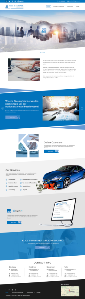 Web Design by bdesigner9 for KOLL & PARTNER  | Design: #23177547