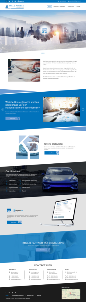 Web Design by bdesigner9 for KOLL & PARTNER  | Design: #23218403