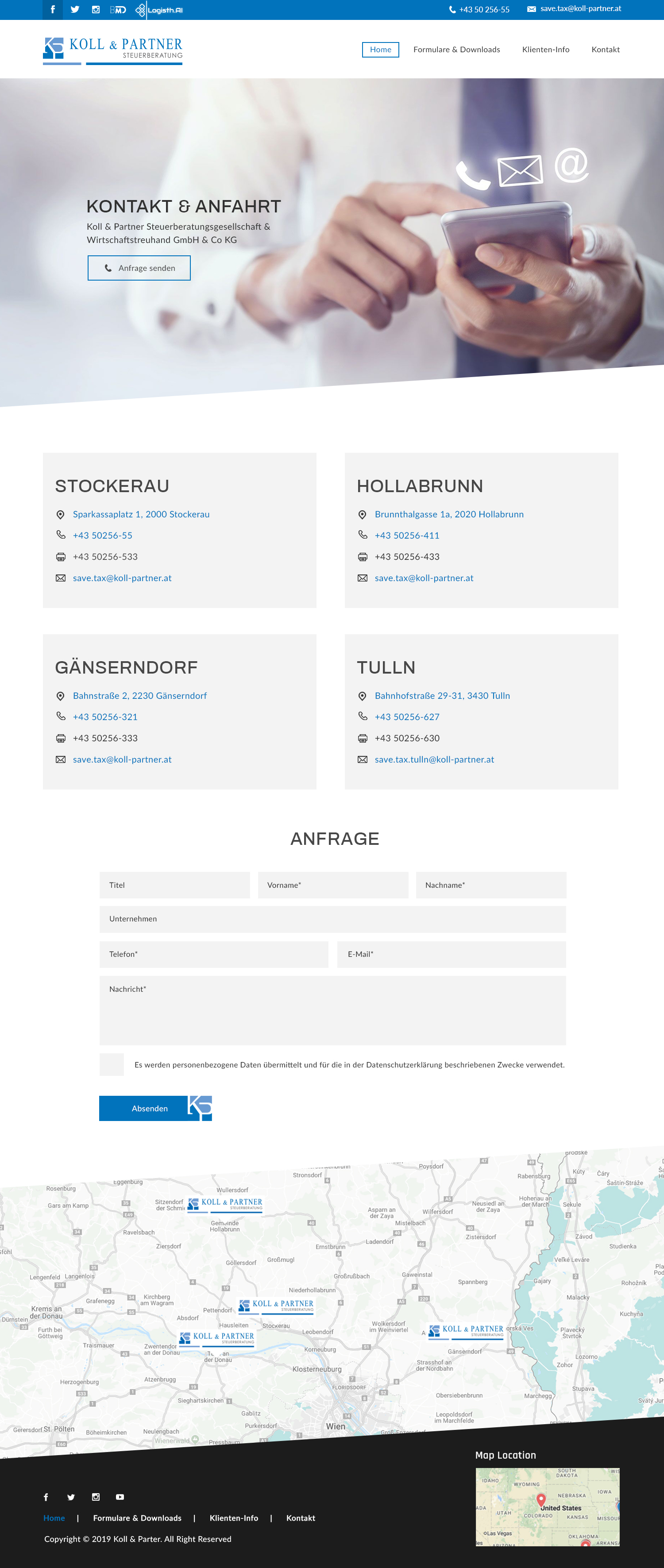 Web Design by bdesigner9 for KOLL & PARTNER  | Design #23254685