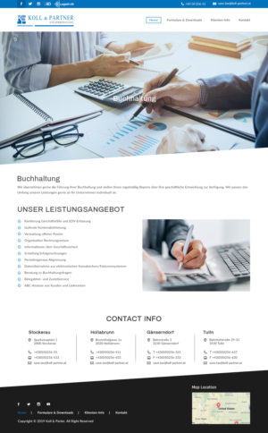 Web Design by bdesigner9 for KOLL & PARTNER  | Design: #23254713