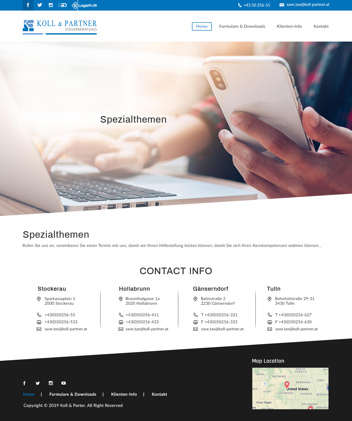 Web Design by bdesigner9 for KOLL & PARTNER  | Design #23254783