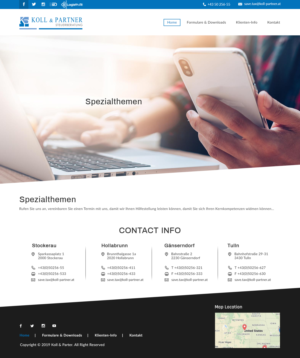 Web Design by bdesigner9 for KOLL & PARTNER  | Design: #23254783