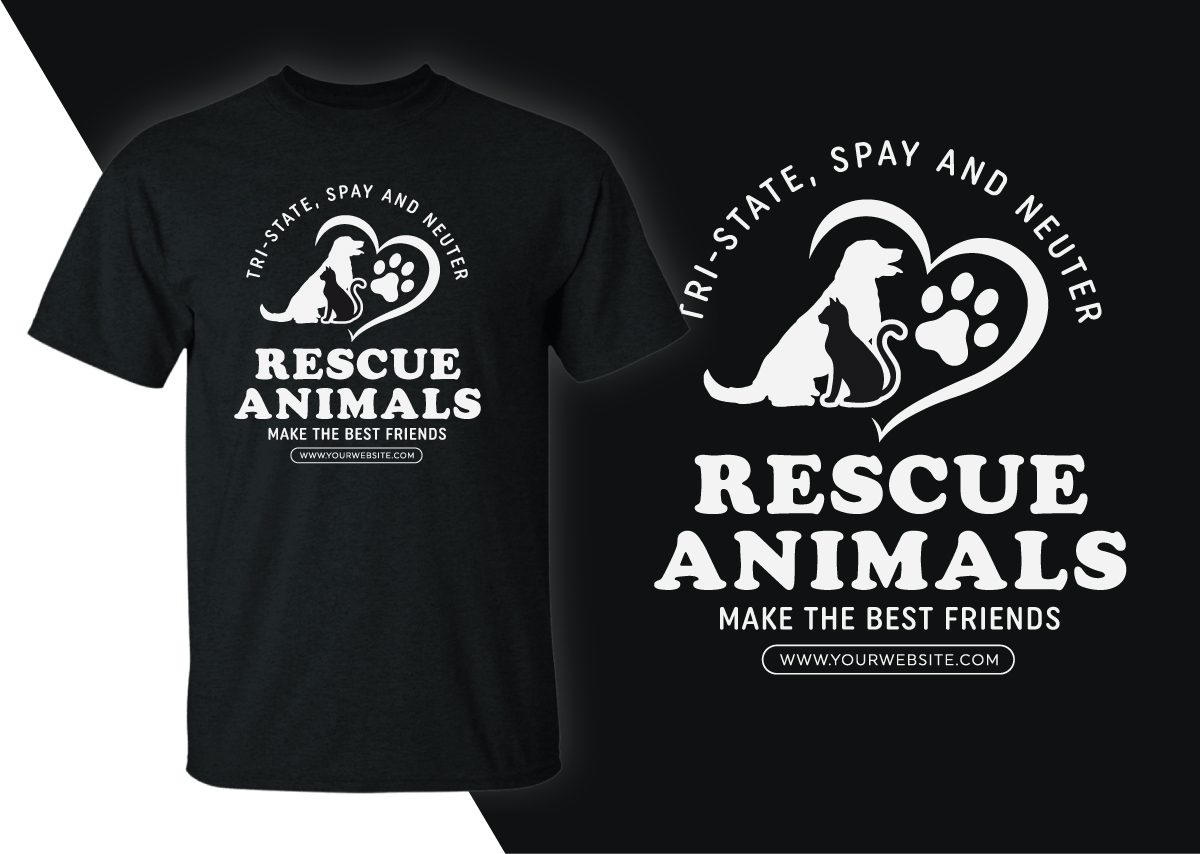 T-shirt Design by OR-PiXEL STUDIO ™ for Tri-State Spay & Neuter | Design #23087607