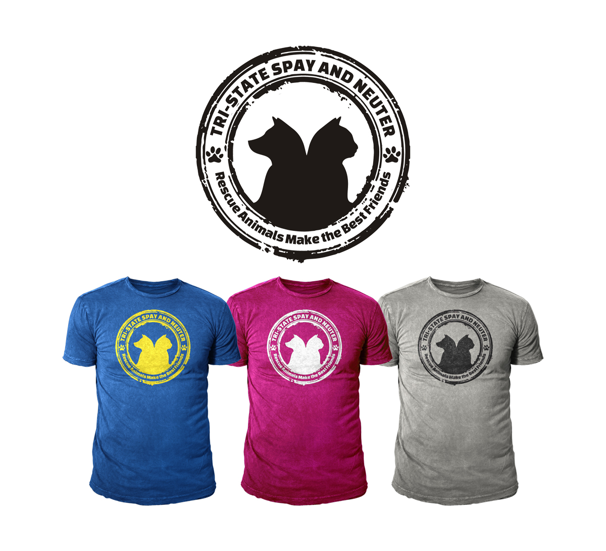 T-shirt Design by D'Mono for Tri-State Spay & Neuter | Design #23062100