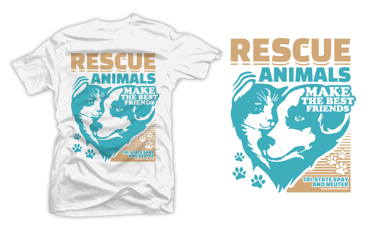 T-shirt Design by D'Mono for Tri-State Spay & Neuter | Design #23067251