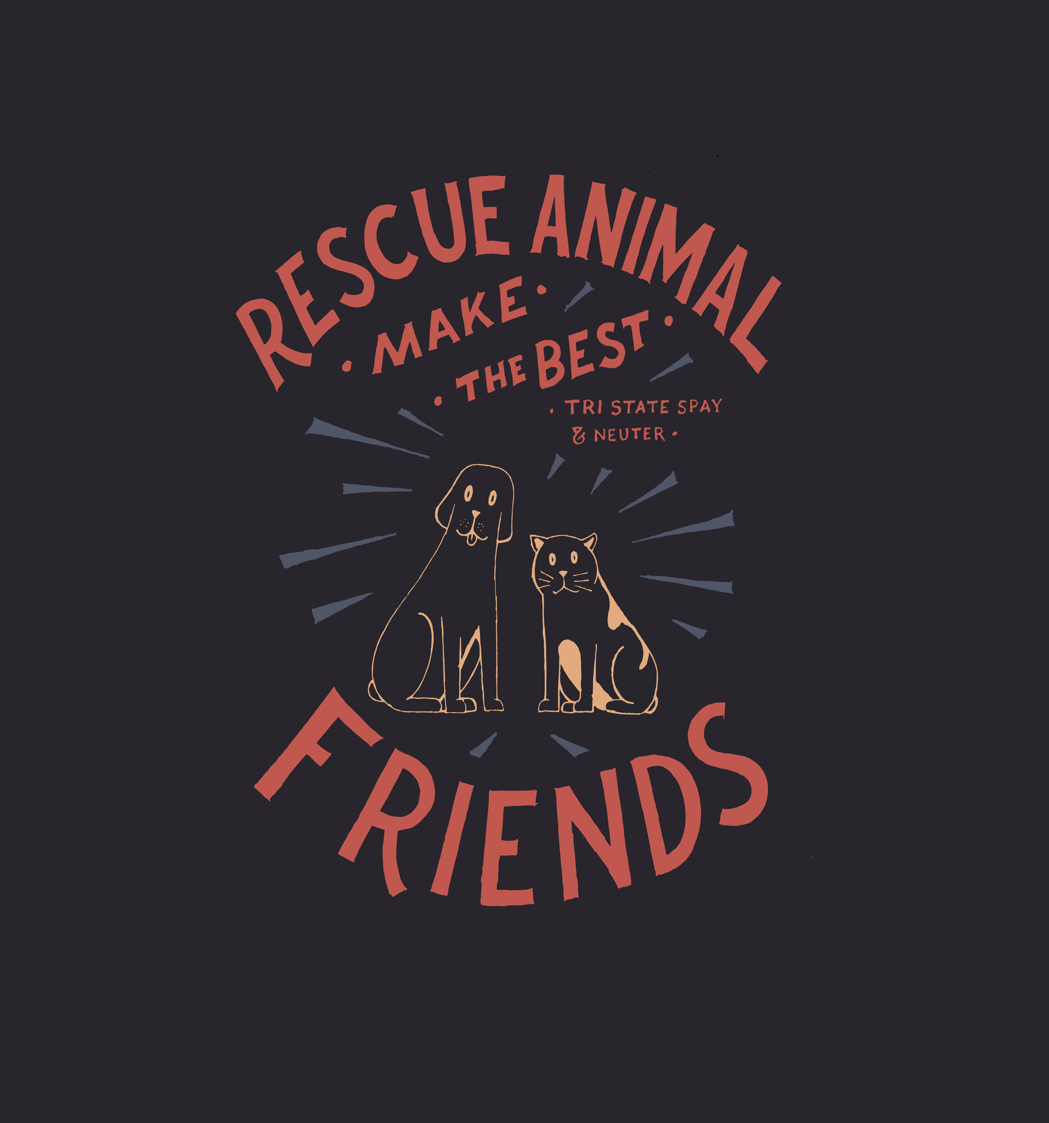 T-shirt Design by chrisnug24 for Tri-State Spay & Neuter | Design #23081251