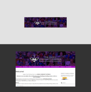 Header for website Angels Community Outreach | Graphic Design by Benson M.