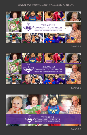 Header for website Angels Community Outreach | Graphic Design by ARTOGRAPHY