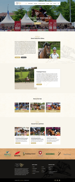 Website design for a high-end equestrian business | Web Design by pentaxial