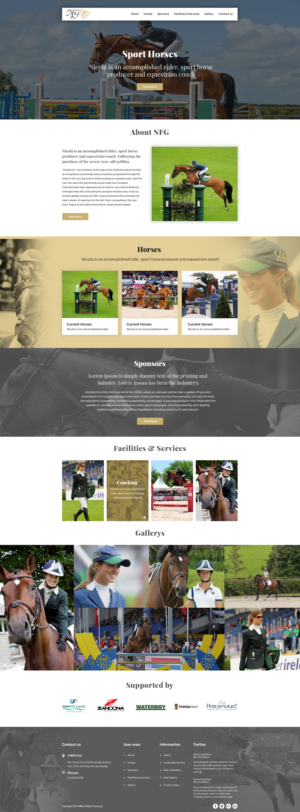 Web Design by Black Stallions Impressive Solutions for this project | Design #23043299