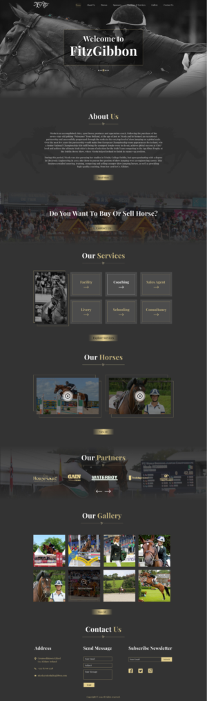 Website design for a high-end equestrian business | Web Design par ArtBeat Technology