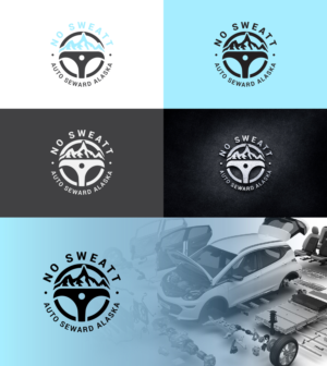 Logo Design by Farooq Zahid for NO SWEATT AUTO | Design #23051191