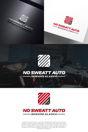 NO SWEATT AUTO SEWARD ALASKA | Logo Design by untung bertubi-tubi