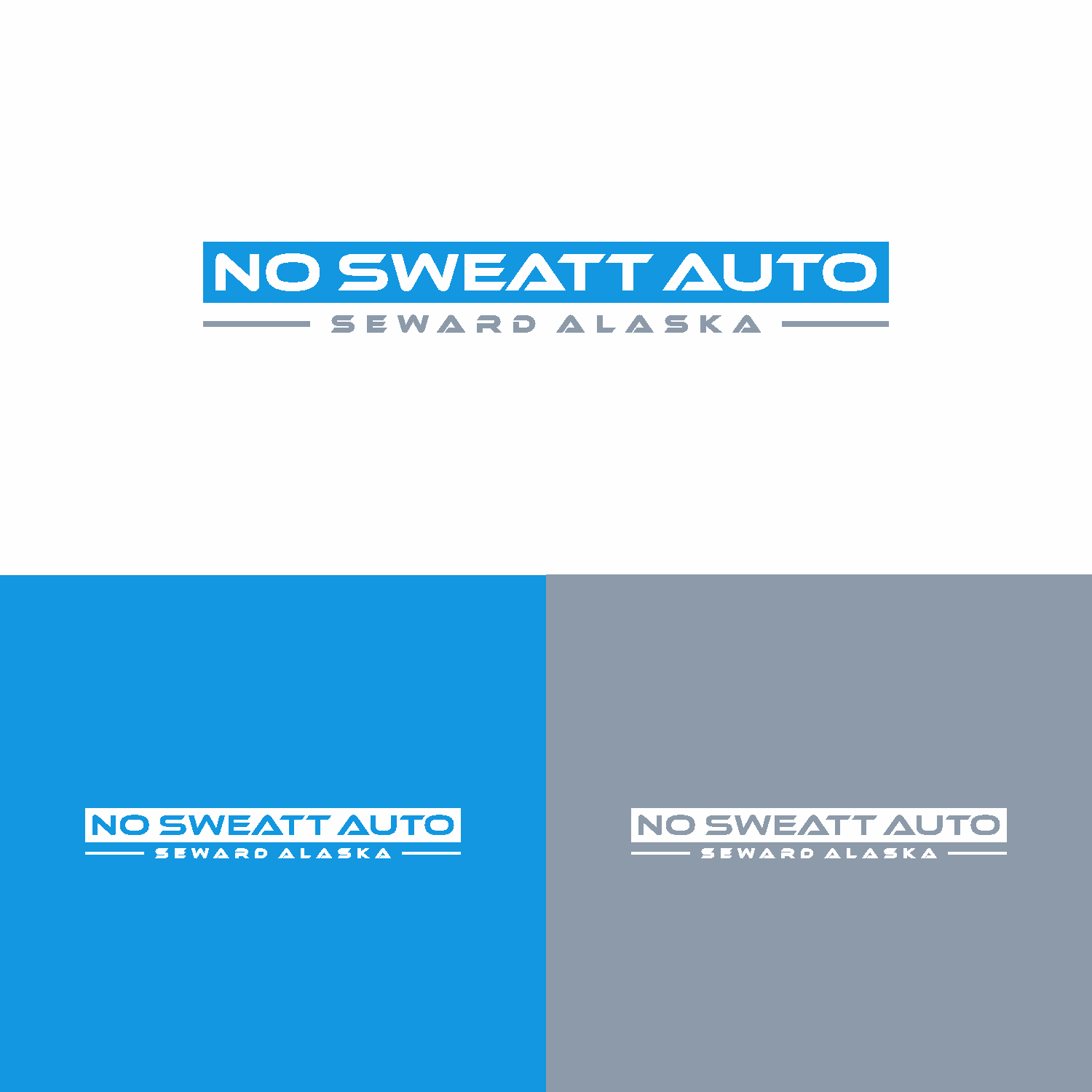 Logo Design by saher khan 2 for NO SWEATT AUTO | Design #23039877
