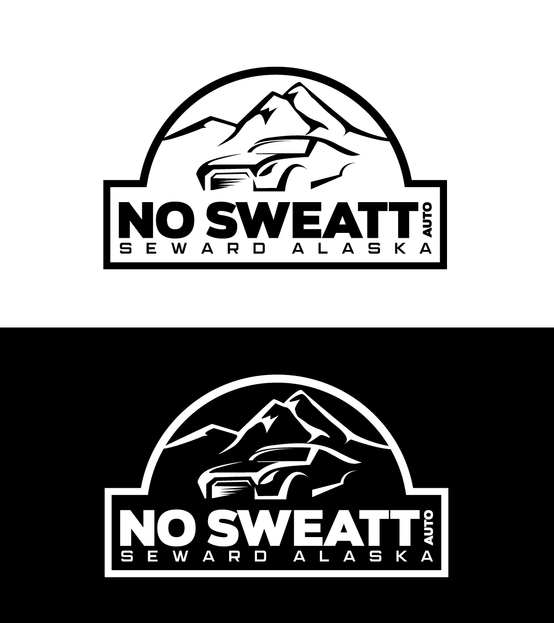 Logo Design by CHINUM03 2 for NO SWEATT AUTO | Design #23068362