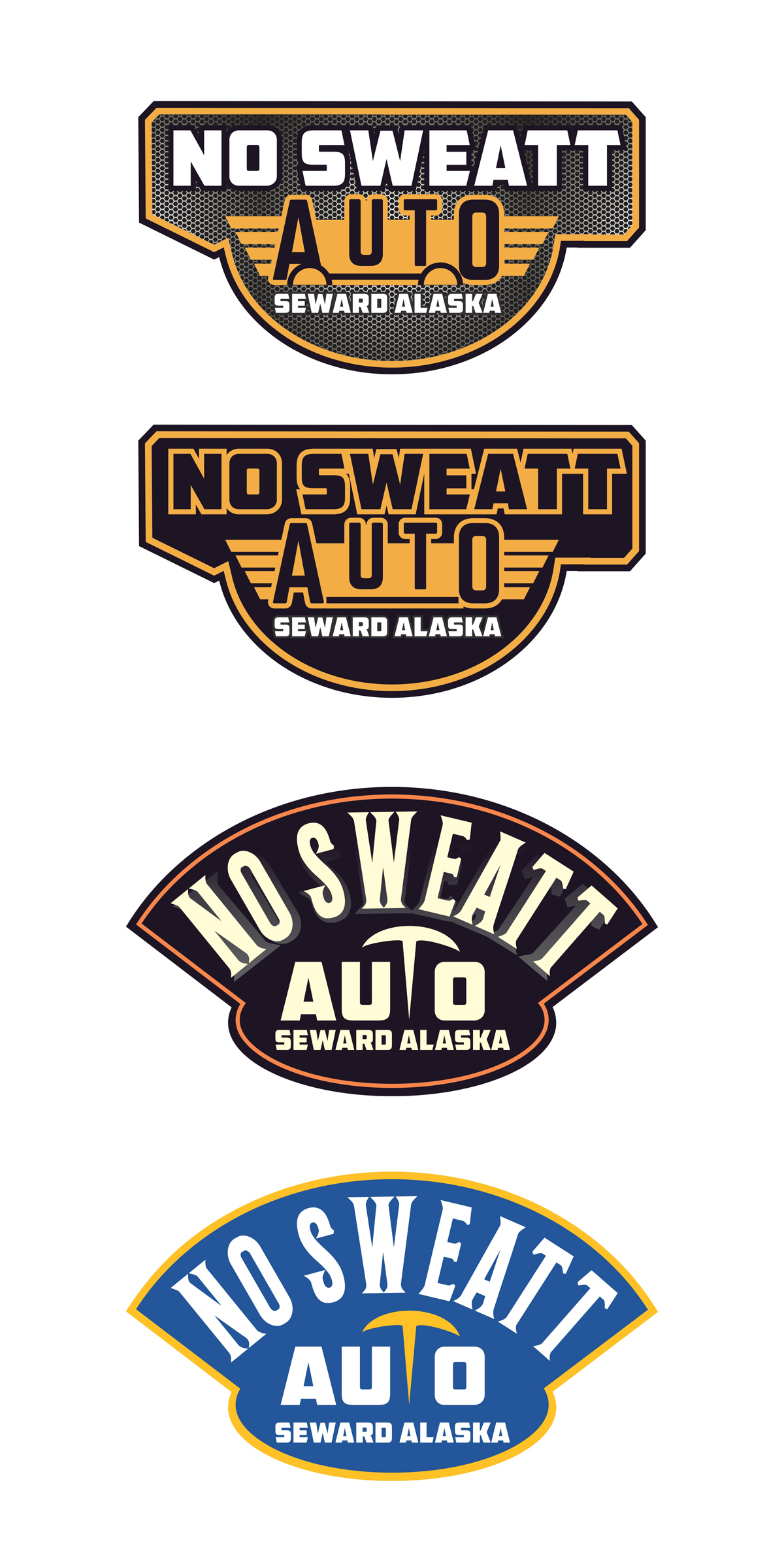 Logo Design by Sarvesh Art for NO SWEATT AUTO | Design #23040935