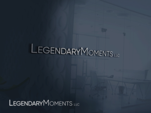 LegendaryMoments,LLC (Sports Memorabilia, Custom Framing and Case Breaks in a small font underneath main body) | Logo Design by IdentsArt