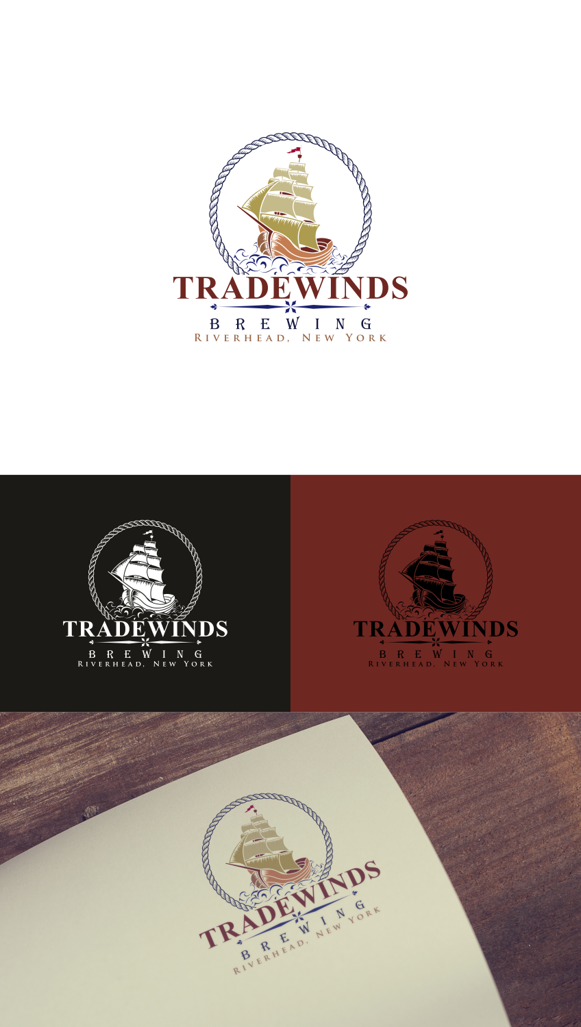 Logo Design by siti MWDesign for Tradewinds Brewing | Design #23066583