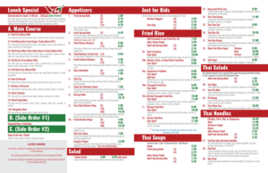 Menu Design by DesignConnection for Thai Chili, LLC | Design #23106185