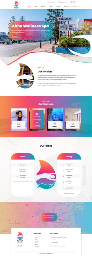 Float and wellness centre needs a website refresh | Diseño Web por Jarry199776