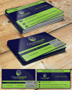 Business card design needed for rebranded top-end landscaping business | Diseño de Tarjeta de Presentación por CreativeFeather