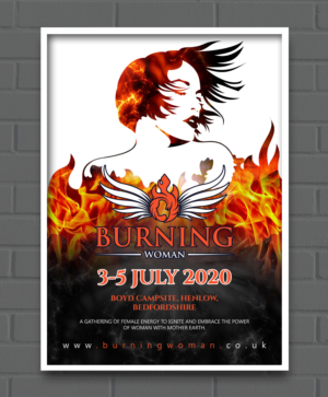 Poster design for - Burning Woman Festival  | Diseño de Póster por RGraphic