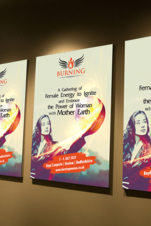 Poster design for - Burning Woman Festival  | Poster Design by lookedaeng