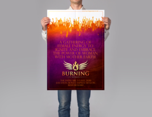 Poster design for - Burning Woman Festival  | Diseño de Póster por atularts