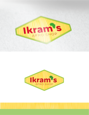 Ikram's           Afro Shop | Logo Design by 68_Design