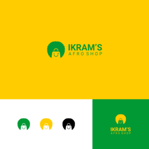 Ikram's           Afro Shop | Logo Design by DyzDesign