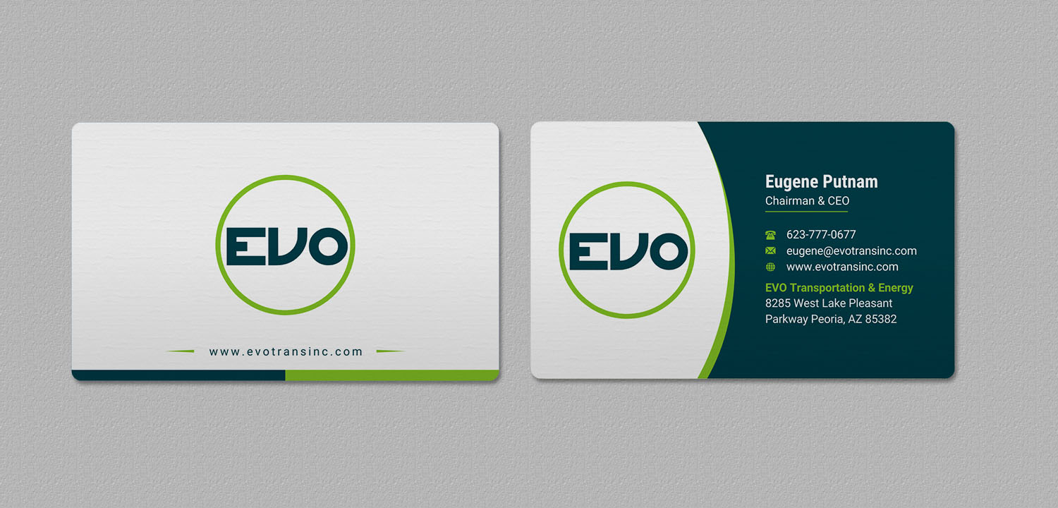Business Card Design by INDIAN_Ashok for EVO Transportation | Design #23051529