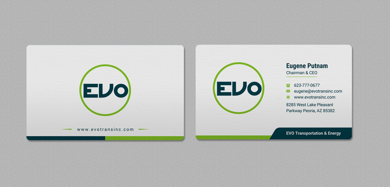 Business Card Design by INDIAN_Ashok for EVO Transportation | Design #23051531