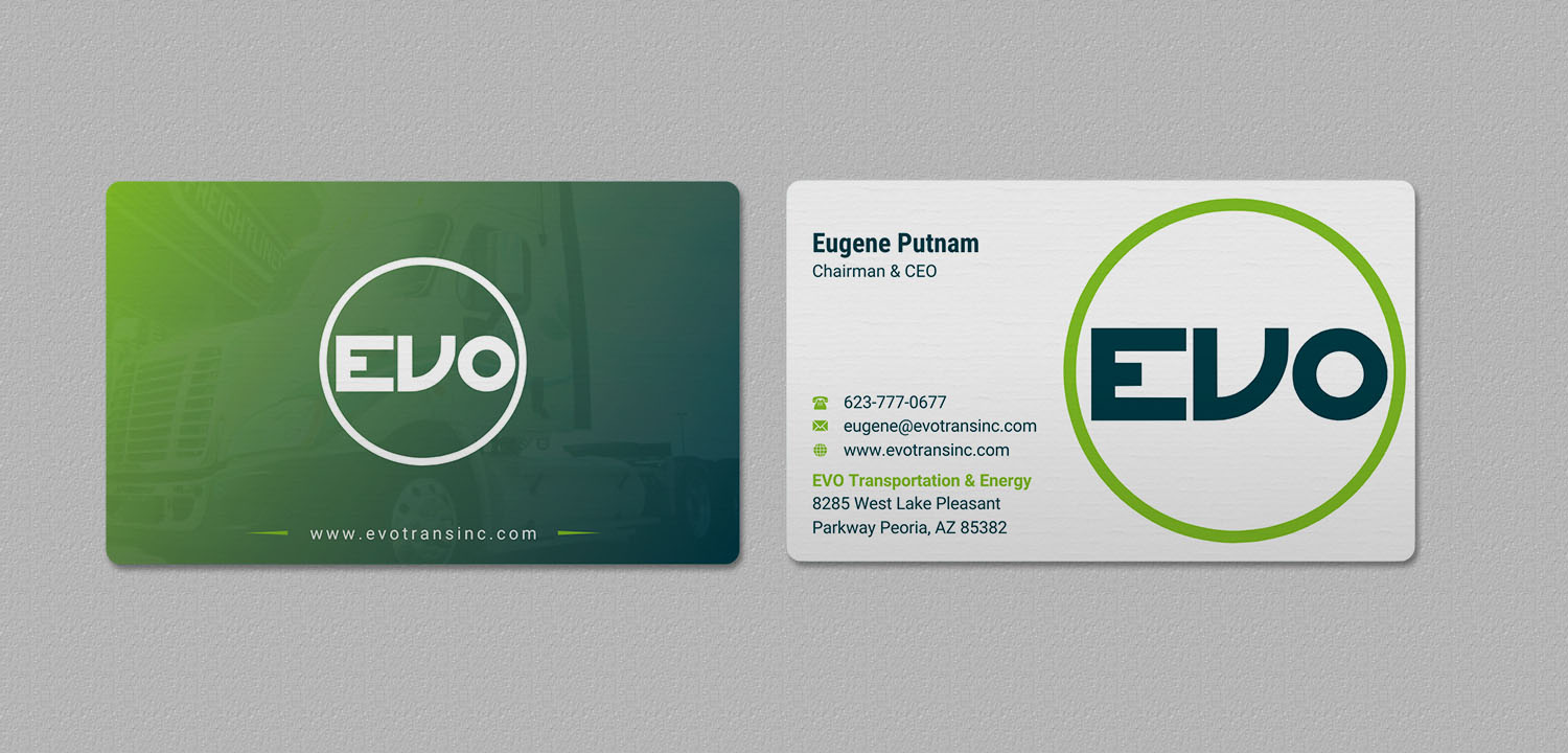 Business Card Design by INDIAN_Ashok for EVO Transportation | Design #23051532