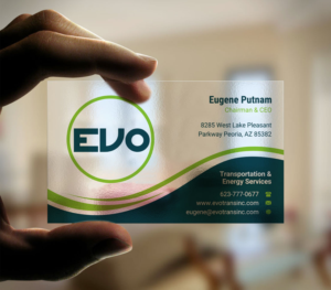 Business Card Design by INDIAN_Ashok for EVO Transportation | Design: #23051542