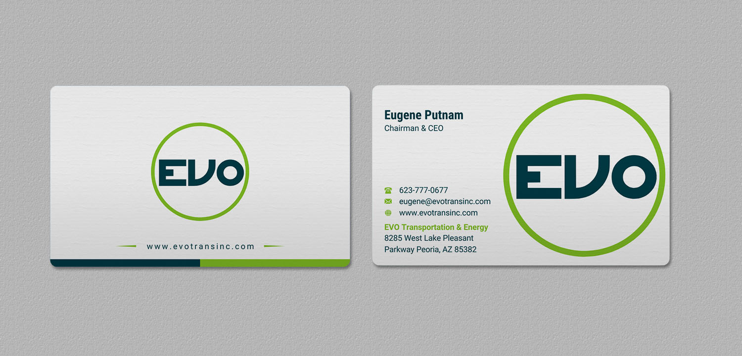 Business Card Design by INDIAN_Ashok for EVO Transportation | Design #23051543