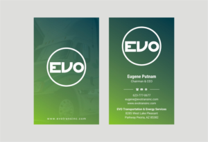 Business Card Design by INDIAN_Ashok for EVO Transportation | Design: #23051614
